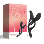 HoneyPlayBox - Vibrations-Cockring mit App-Steuerung - 4-in-1 Pärchenvibrator Schwarz