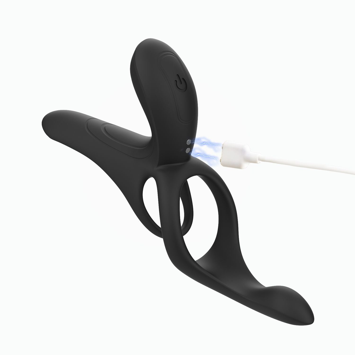 HoneyPlayBox - Vibrations-Cockring mit App-Steuerung - 4-in-1 Pärchenvibrator Schwarz