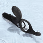 HoneyPlayBox - Vibrations-Cockring mit App-Steuerung - 4-in-1 Pärchenvibrator Schwarz