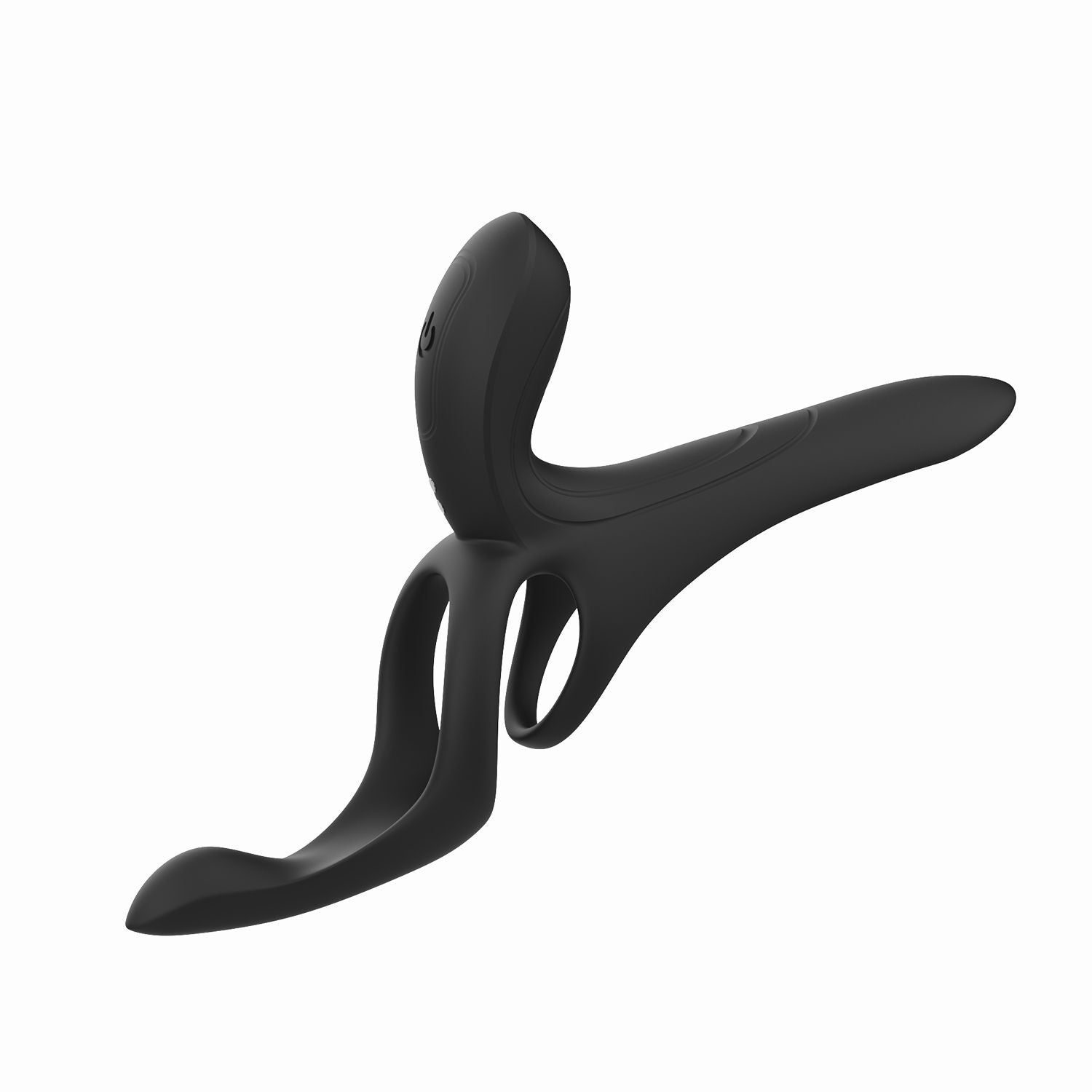 HoneyPlayBox - Vibrations-Cockring mit App-Steuerung - 4-in-1 Pärchenvibrator Schwarz