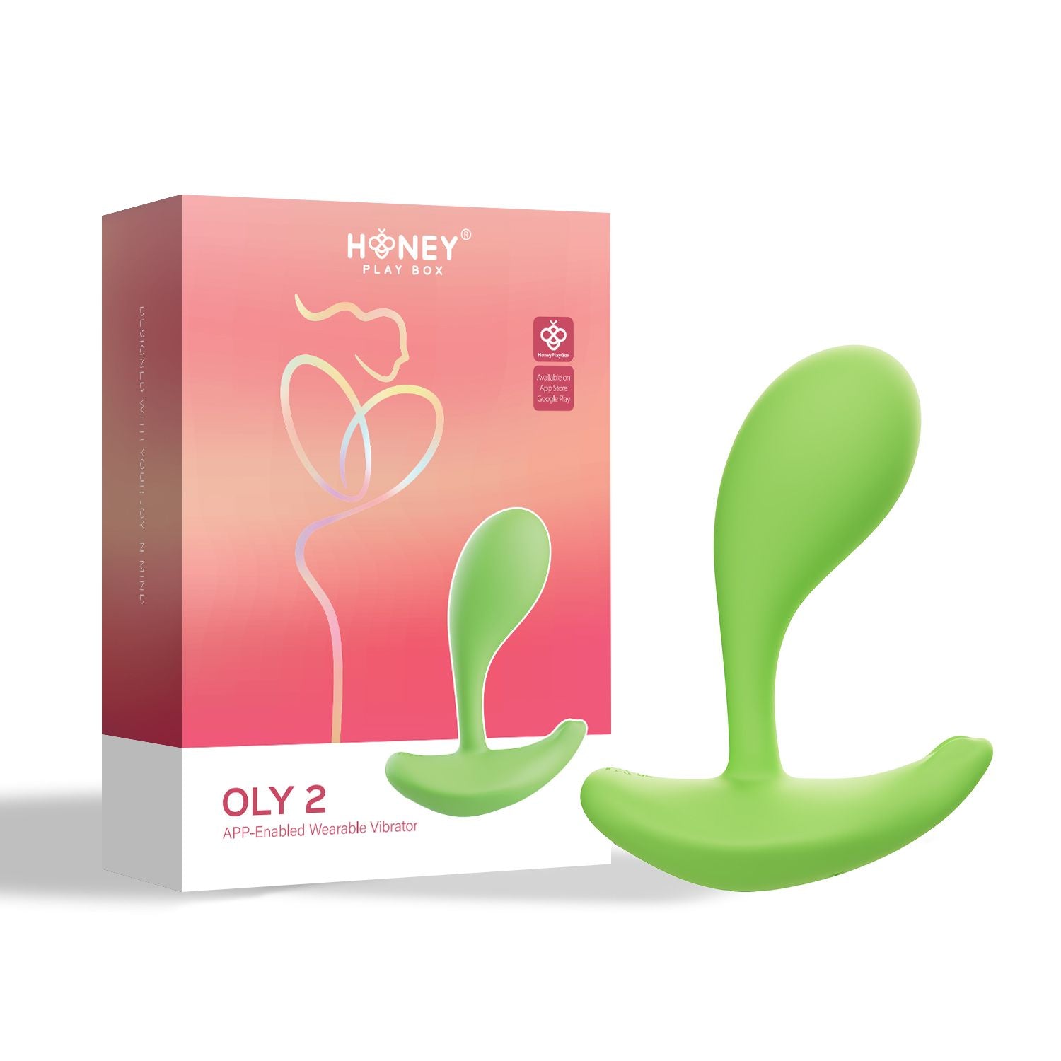 HoneyPlayBox - OLY 2 App-gesteuerter tragbarer Vibrator - Klitoris und G-Punkt Stimulation