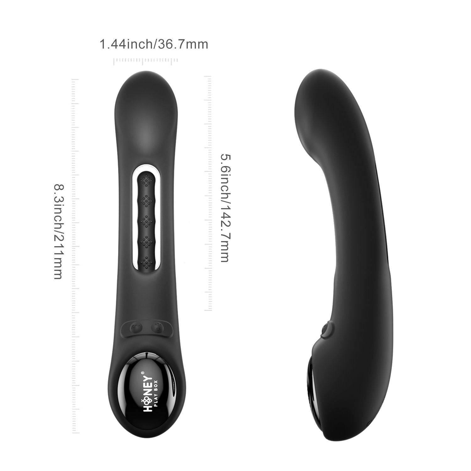 HoneyPlayBox - Tempo G-Spot-Vibrator mit App-Steuerung und Druckmessung - Silikon