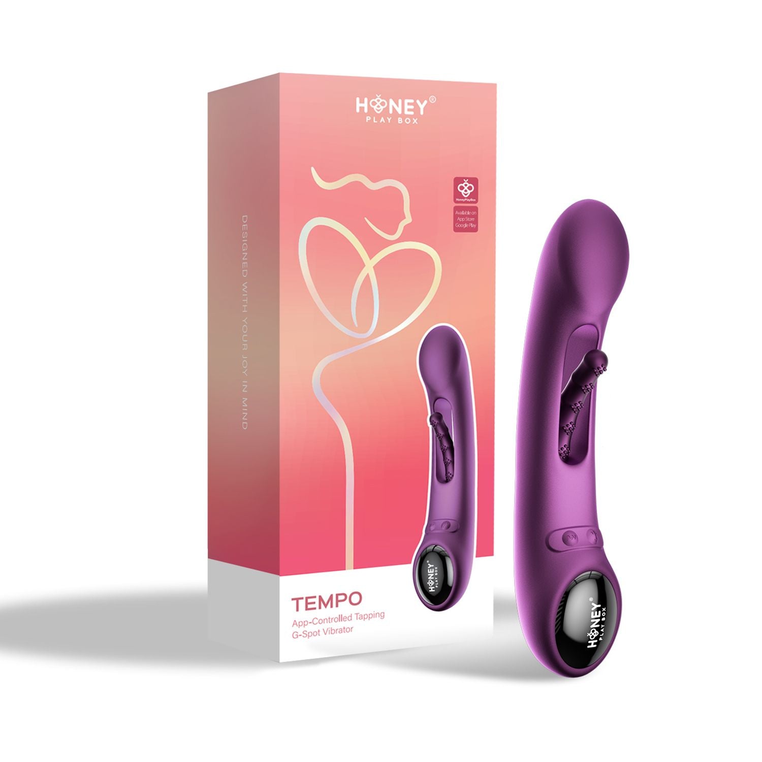 HoneyPlayBox - Tempo G-Spot-Vibrator mit App-Steuerung und Druckmessung - Silikon