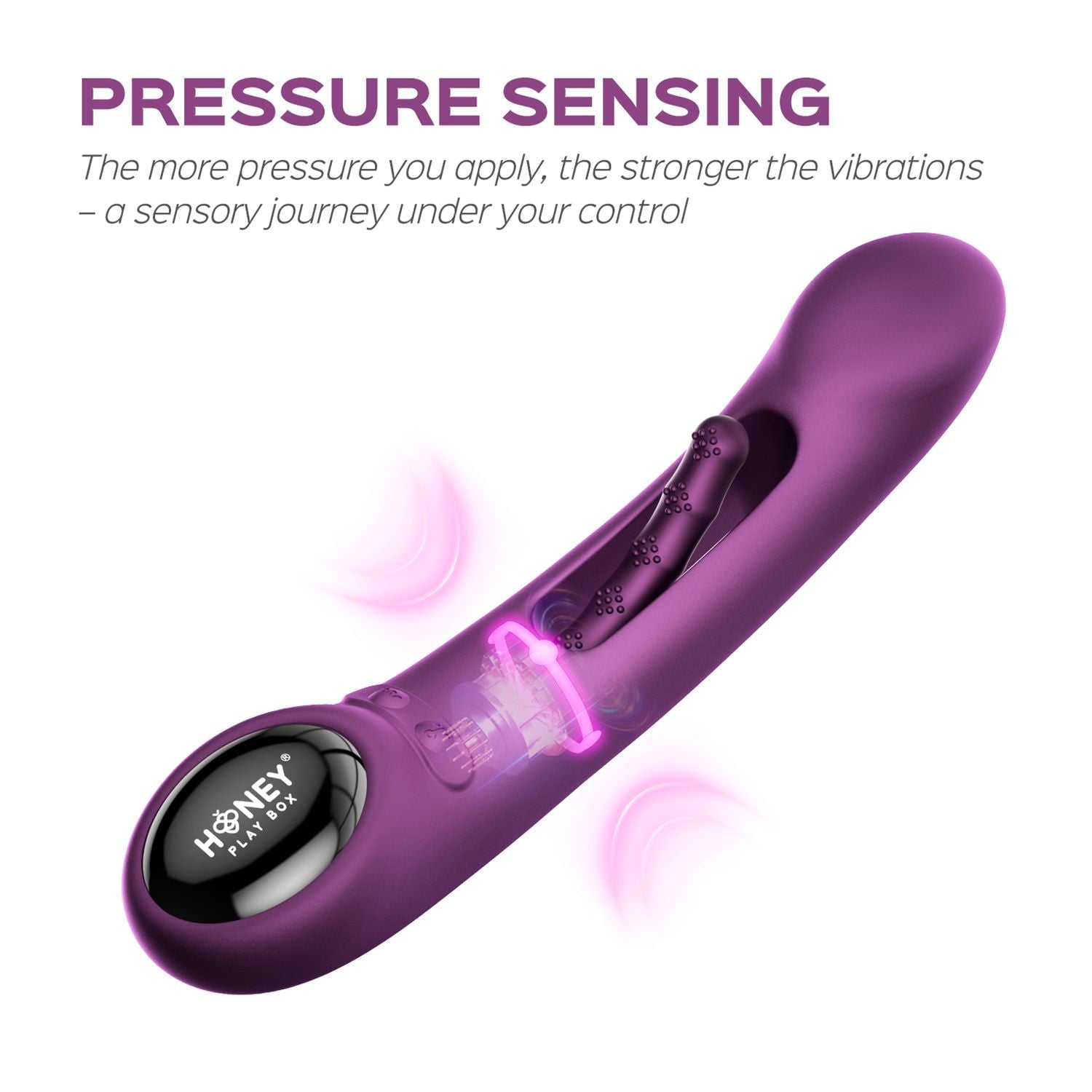 HoneyPlayBox - Tempo G-Spot-Vibrator mit App-Steuerung und Druckmessung - Silikon