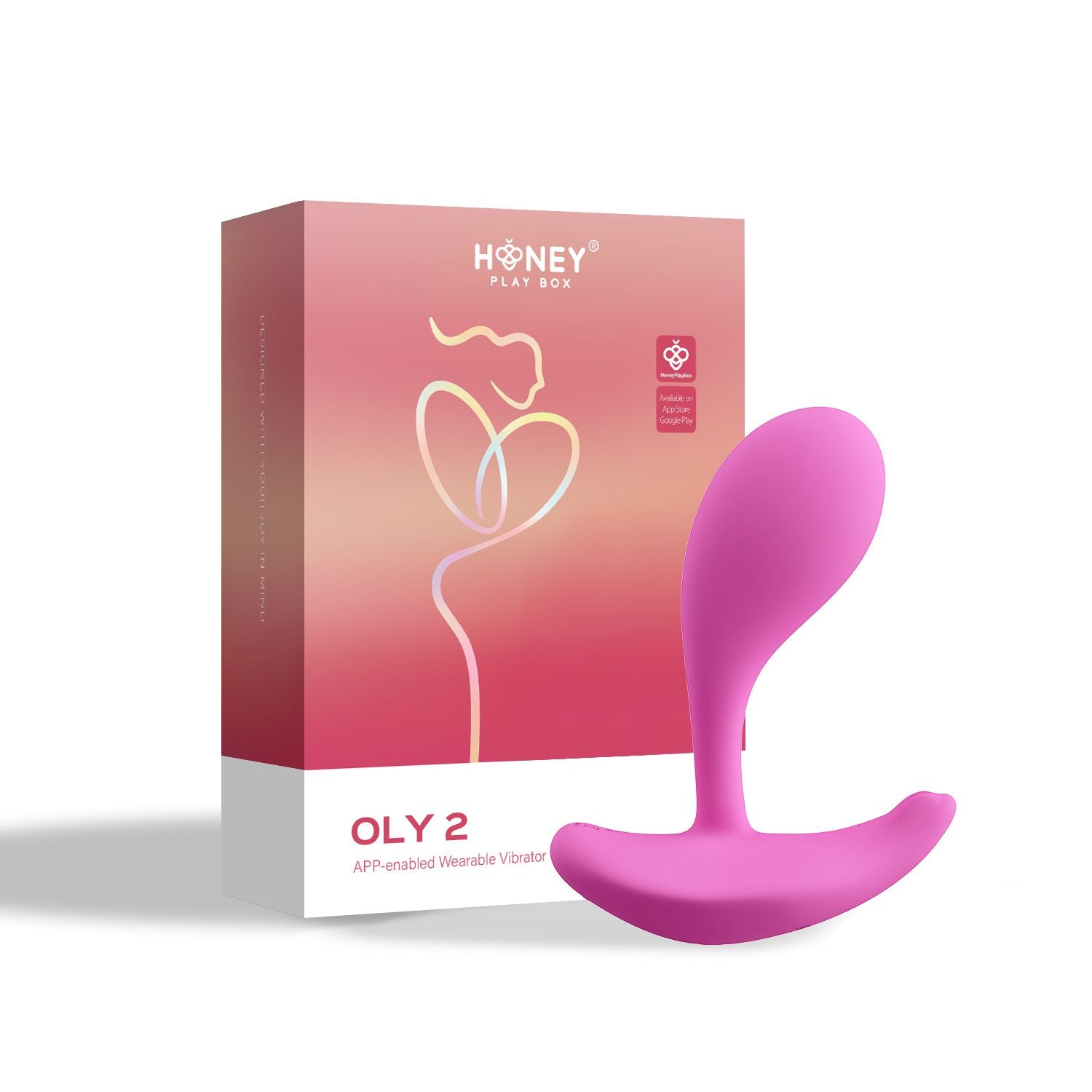 HoneyPlayBox - OLY 2 App-gesteuerter tragbarer Vibrator - Klitoris und G-Punkt Stimulation