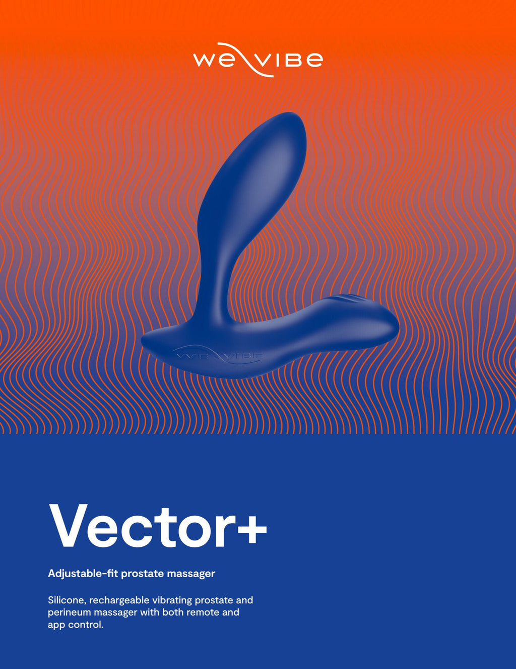 We-Vibe - Vector+ Prostata-Massager - Blau