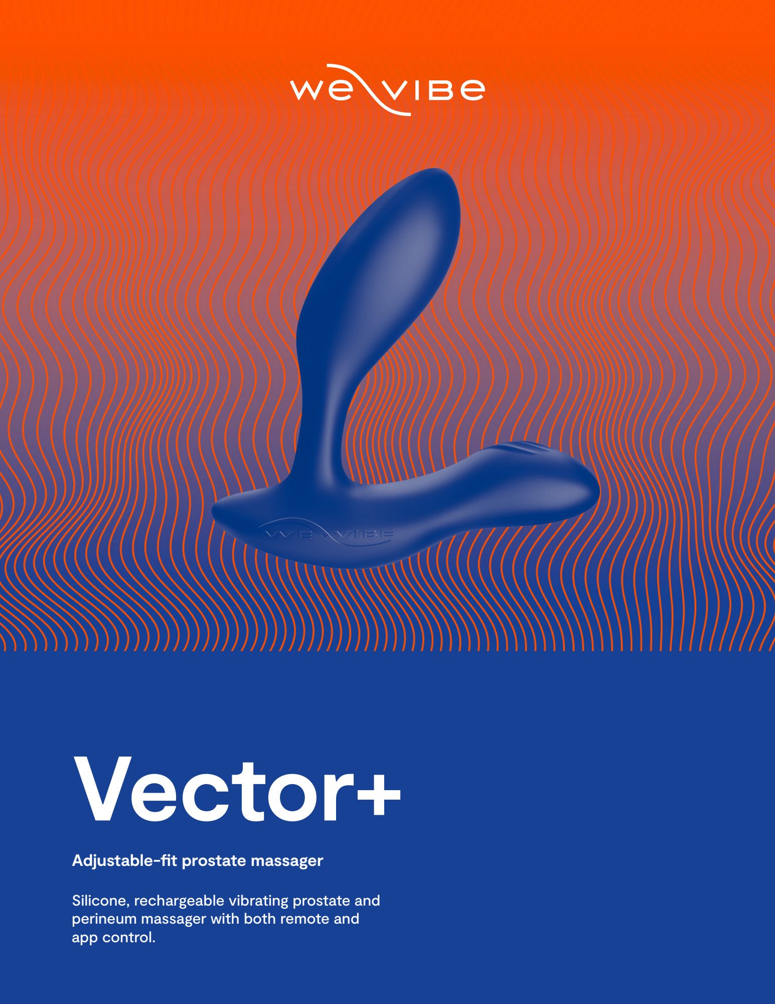 We-Vibe - Vector+ Prostata-Massager - Blau