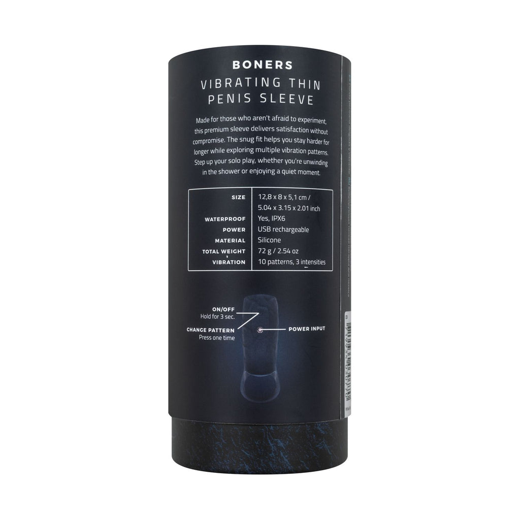 Boners - Vibrierender Penis Sleeve - Blau