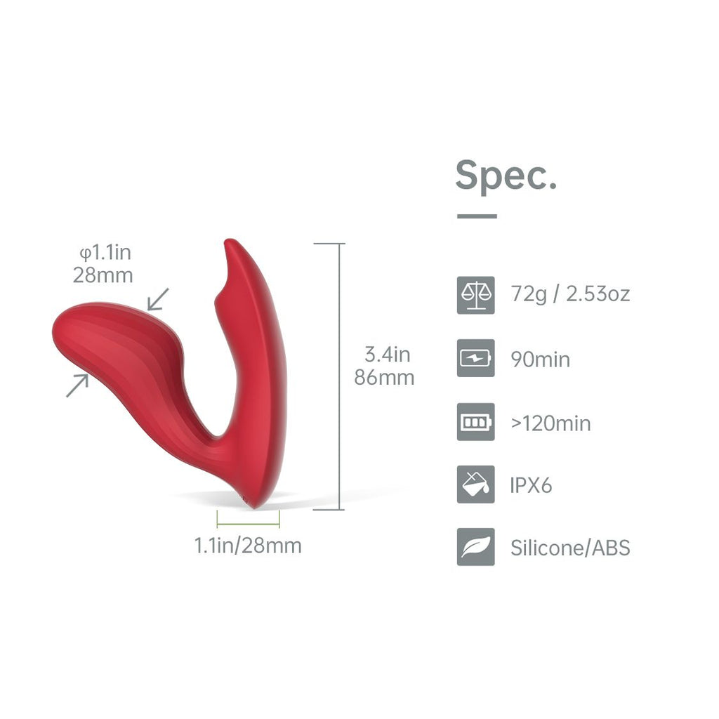 Magic Motion - Umi Smart Auflege-Vibrator Unisex - Per App steuerbar mit Weckerfunktion