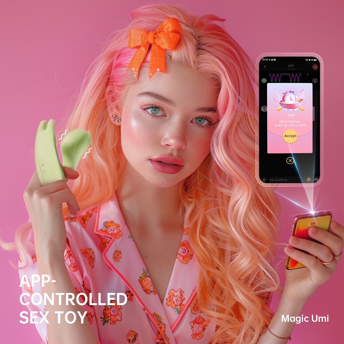 Magic Motion - Umi Smart Auflege-Vibrator Unisex - Per App steuerbar mit Weckerfunktion