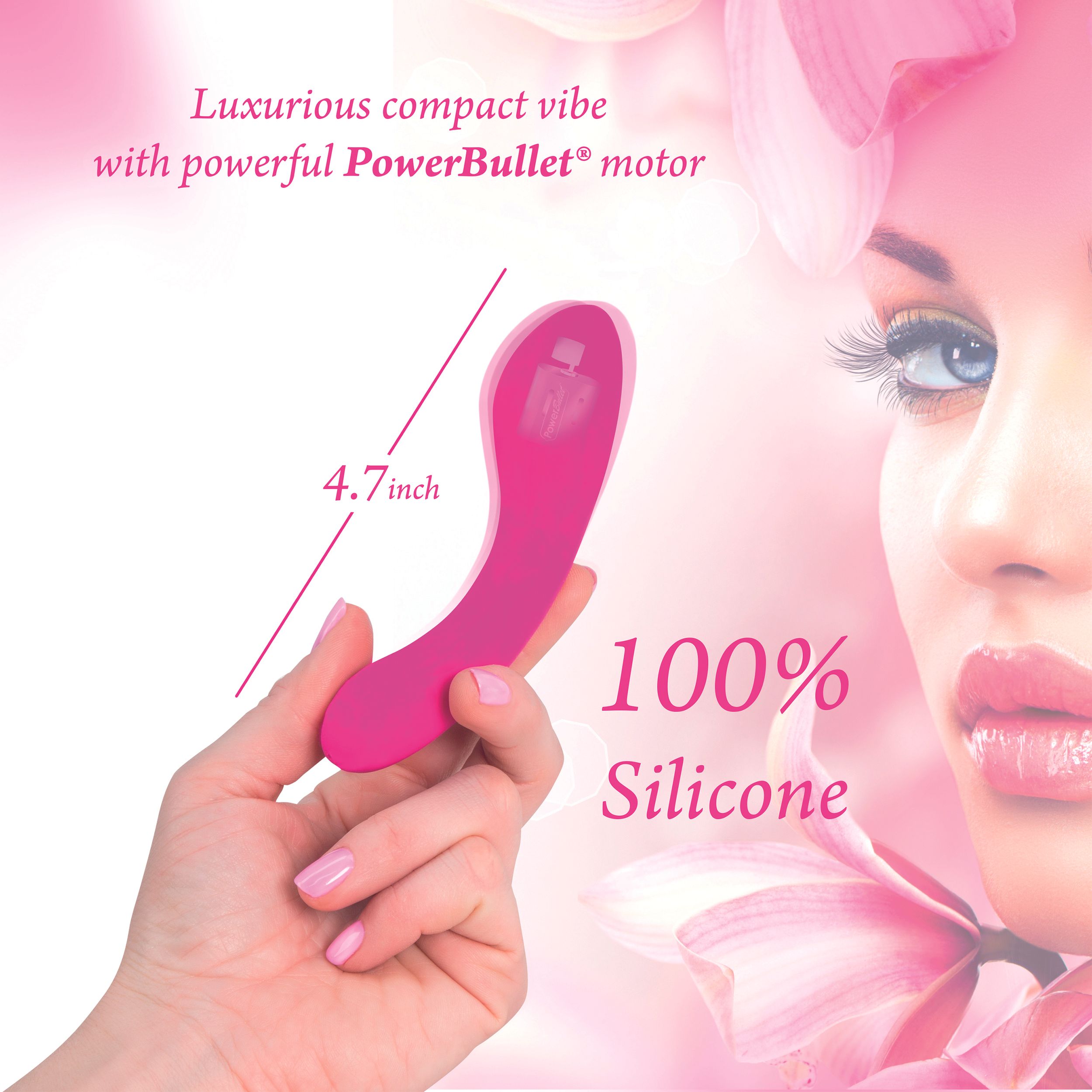 The - Mini Swan Wand Vibrator - Kompakter Luxus-Vibrator mit 2 Motoren - Pink
