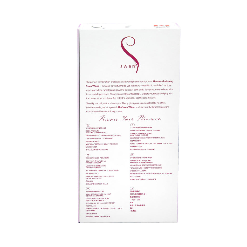 Swan - Wand Vibrator mit G-Punkt-Stimulation - Rosa