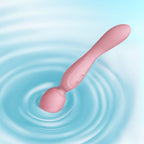 Good Vibes Only - Simi Doppelseitiger Wand-Vibrator - Weiches Silikon - Rosa