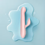 Good Vibes Only - Thrusting Vibrator mit Klitoris-Stimulator - Shai - Rosa