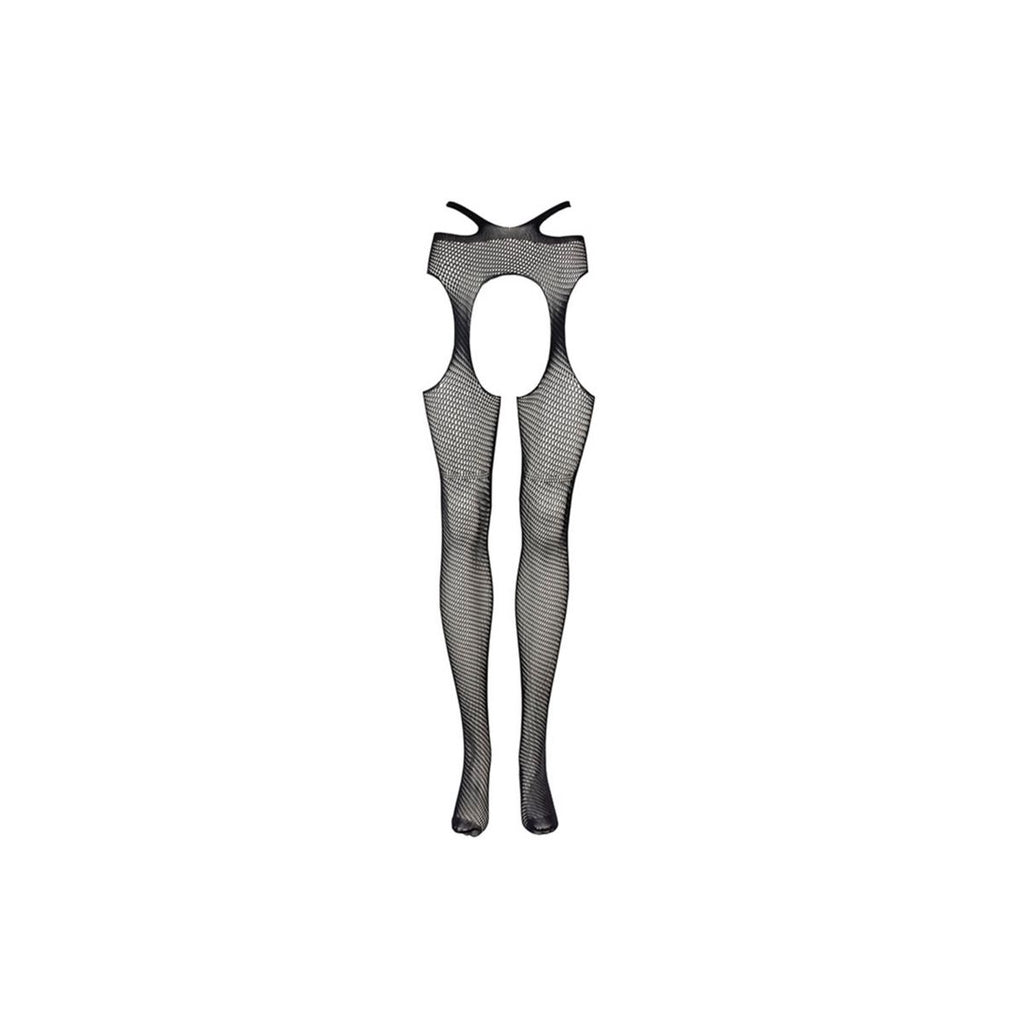 Le Desir – Strapsgürtel-Strumpfhose mit Taillenriemen Queen Size – Schwarz