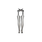 Le Desir – Strapsgürtel-Strumpfhose mit Taillenriemen Queen Size – Schwarz