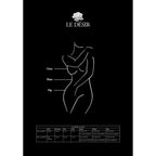Le Desir - Strapsgürtel-Bodystocking im Zaunnetz-Look - Queen Size - Schwar