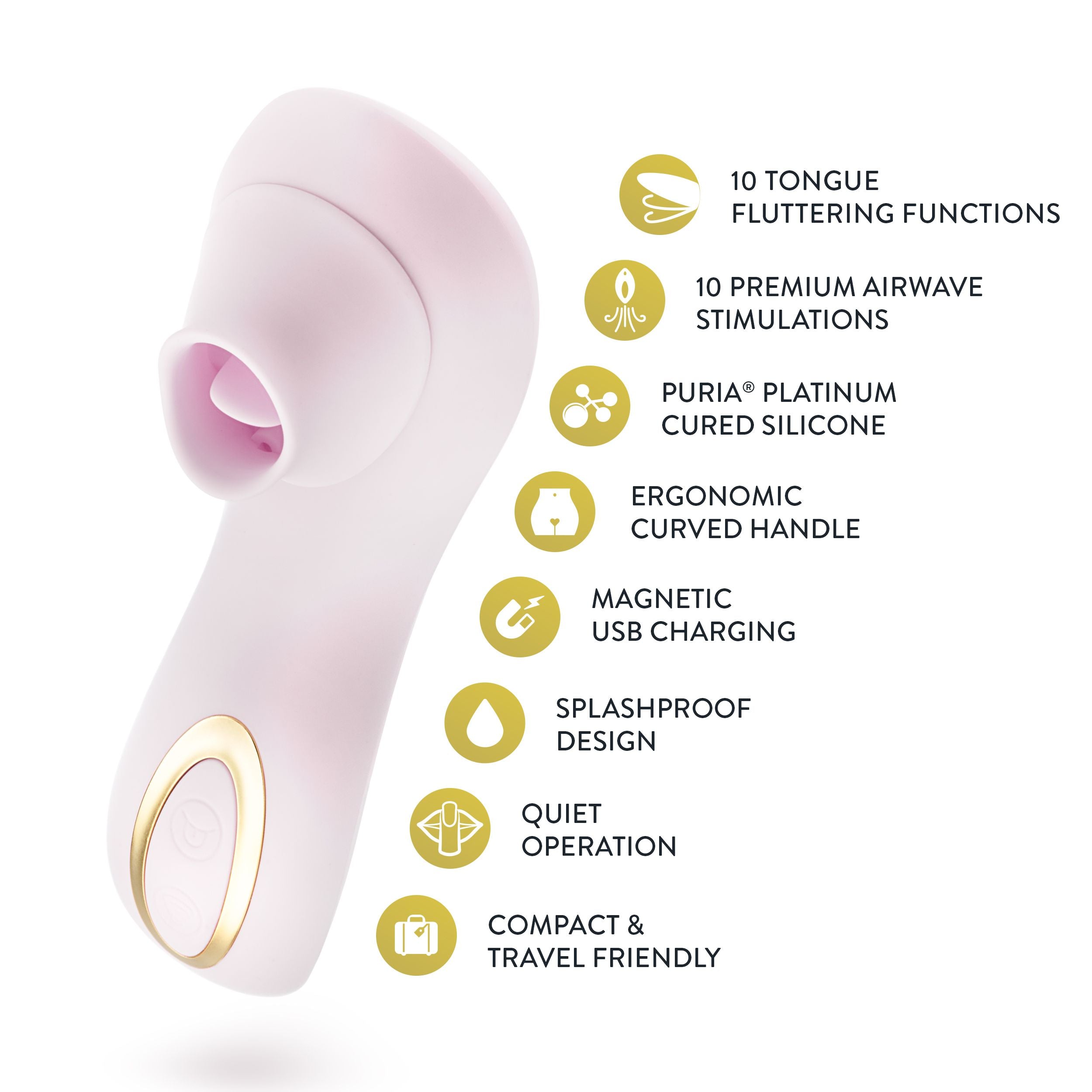 Blush - Delice Fleur Luftdruck-Vibrator - Barely Purple