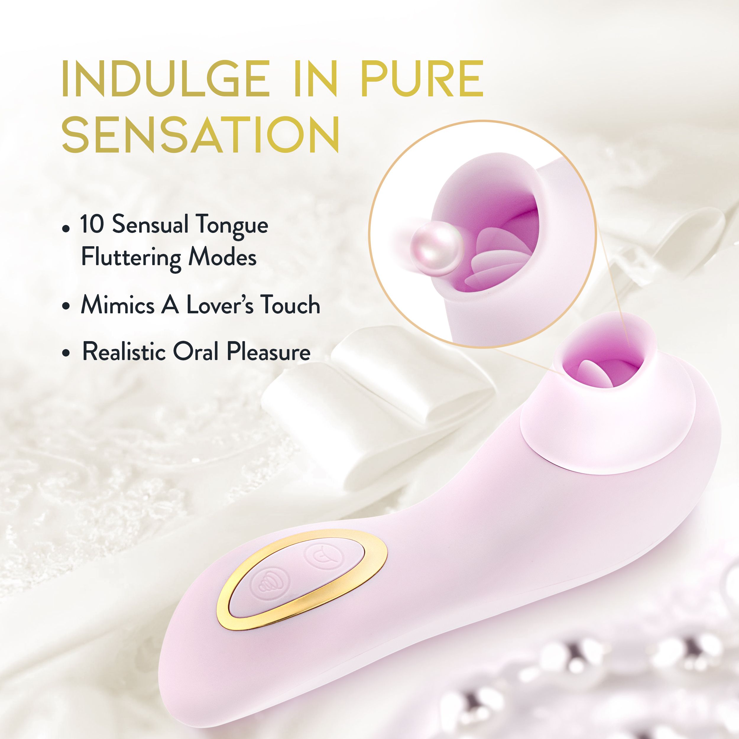 Blush - Delice Fleur Luftdruck-Vibrator - Barely Purple