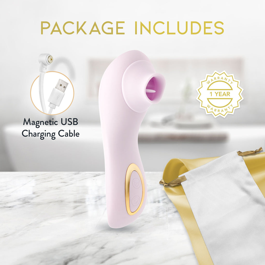 Blush - Delice Fleur Luftdruck-Vibrator - Barely Purple