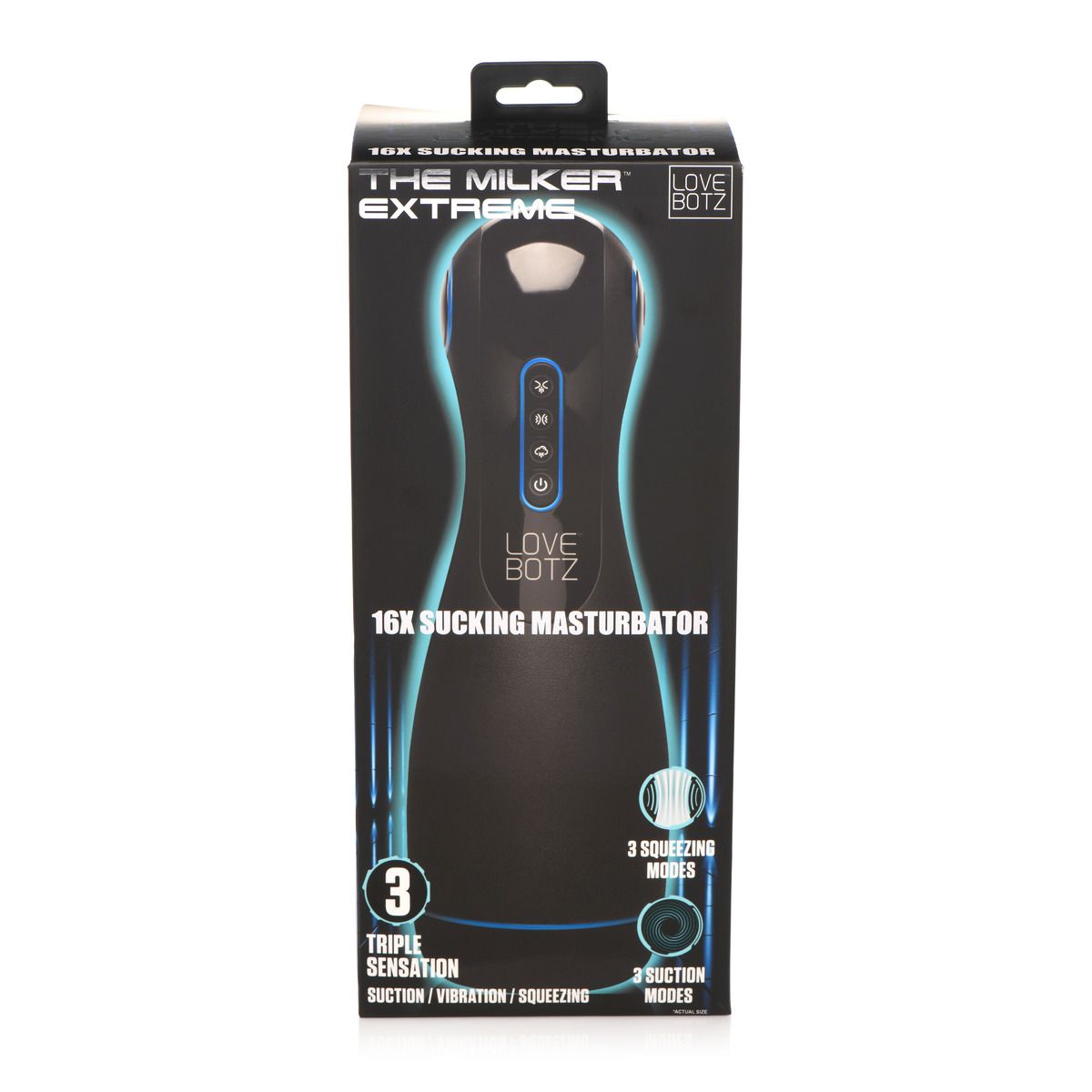 THE MILKER - Extreme 16X Saug-Masturbator - Schwarz/Blau
