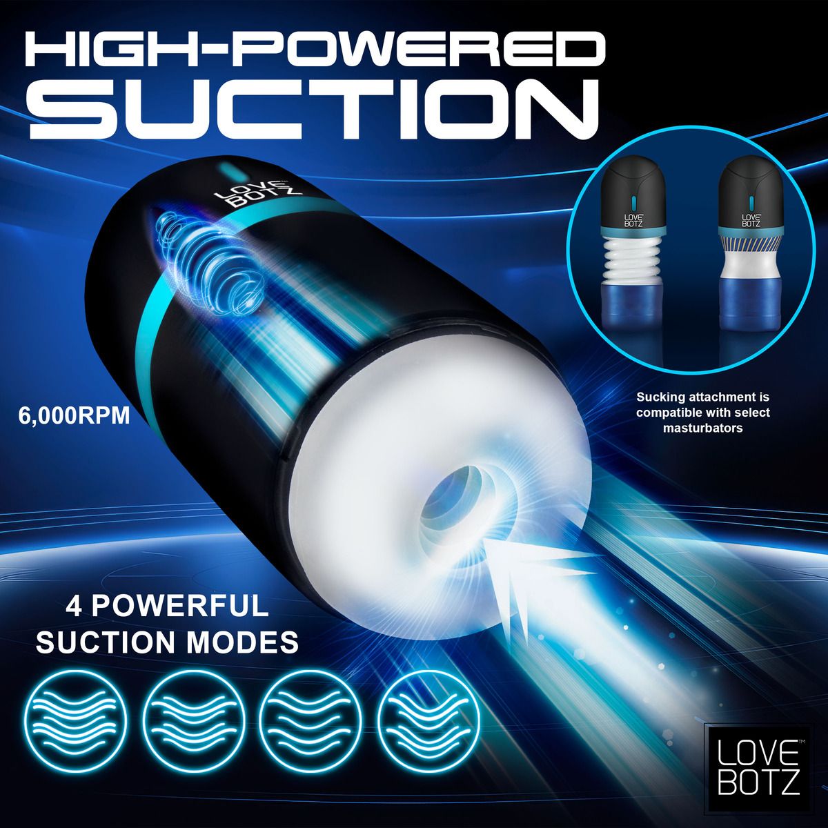 THE MILKER - Mega-Pod Saugmasturbator - Schwarz