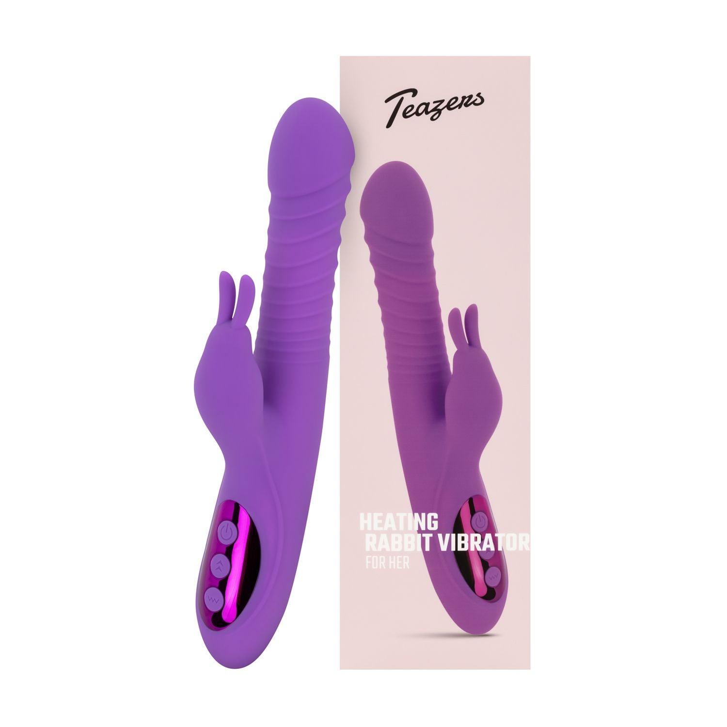 Teazers - Stoßvibrator Rabbit mit Wärmefunktion - Lila