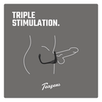 Teazers - Dreifacher Prostatavibrator mit Fernbedienung - Cockring