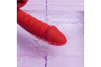 Teazers - Dildo mit Klitoris-Stimulator - 10 Vibrationsmuster und Lecksimulation