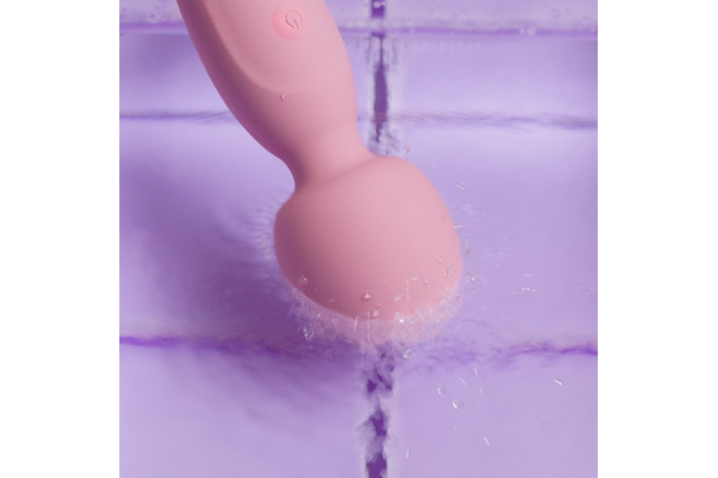 Good Vibes Only - Simi Doppelseitiger Wand-Vibrator - Weiches Silikon - Rosa