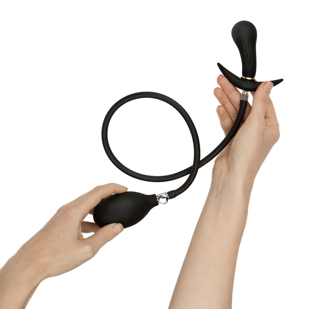 Anal Collection - Aufblasbarer Butt Plug mit Pumpe 8 cm - Schwarz