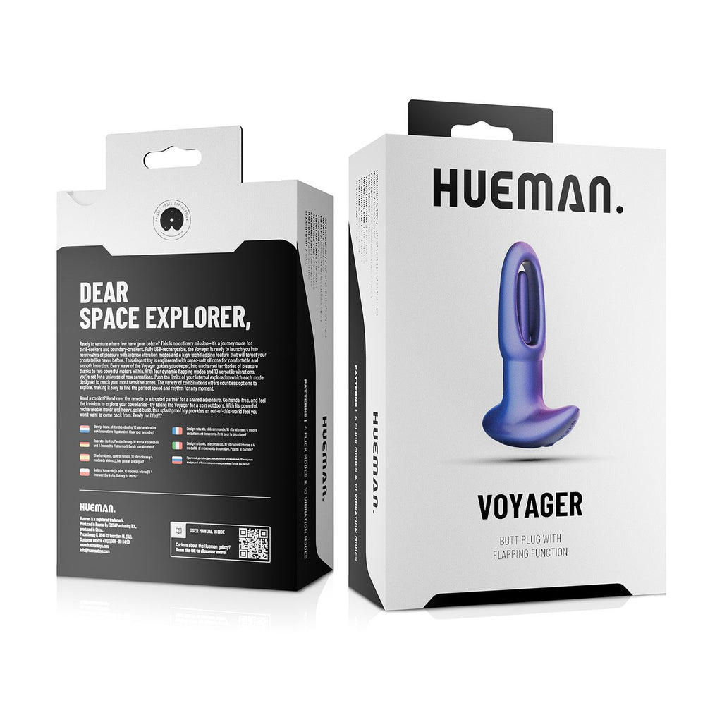Hueman - Voyager Analplug mit Klopf-Funktion - Lila