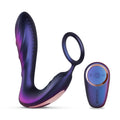 Hueman - Black Hole Anal Vibrator mit Cockring - 10 Vibrationsstufen