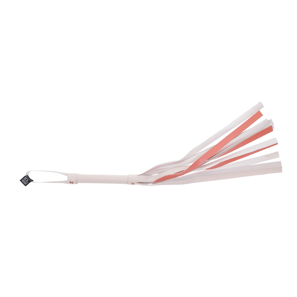 Sportsheets – S&M Peaches ‘n CreaMe Gestreifter Flogger – Cream & Orange
