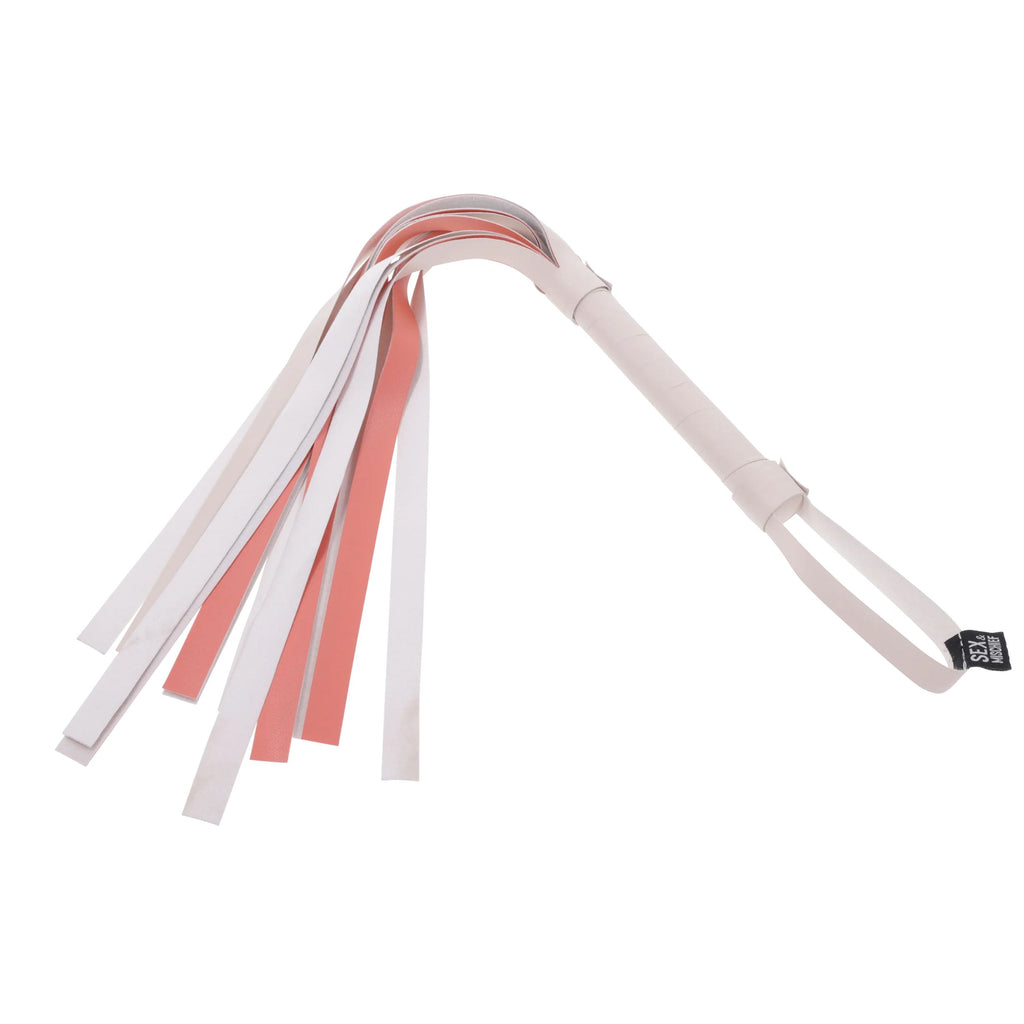 Sportsheets – S&M Peaches ‘n CreaMe Gestreifter Flogger – Cream & Orange