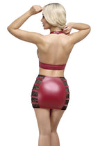Cottelli PARTY – Crop Top & Minirock Set – Rot