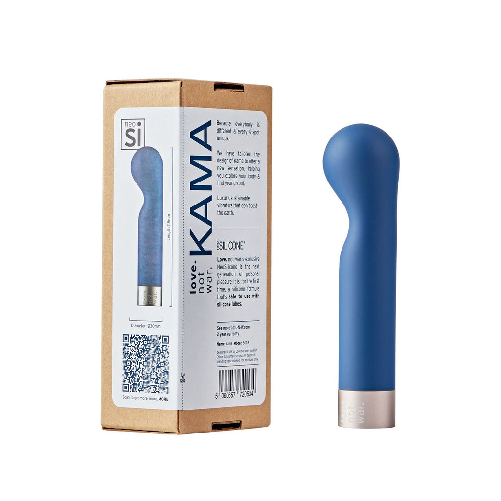 Love Not War - KAMA G-Spot-Vibrator - Blau