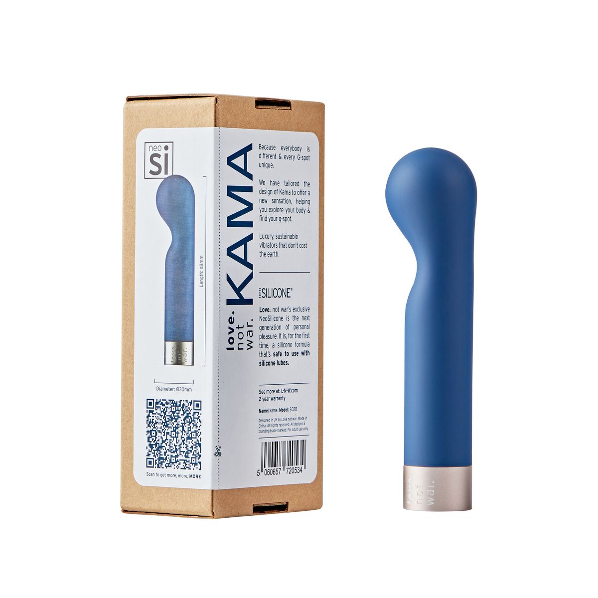 Love Not War - KAMA G-Spot-Vibrator - Blau