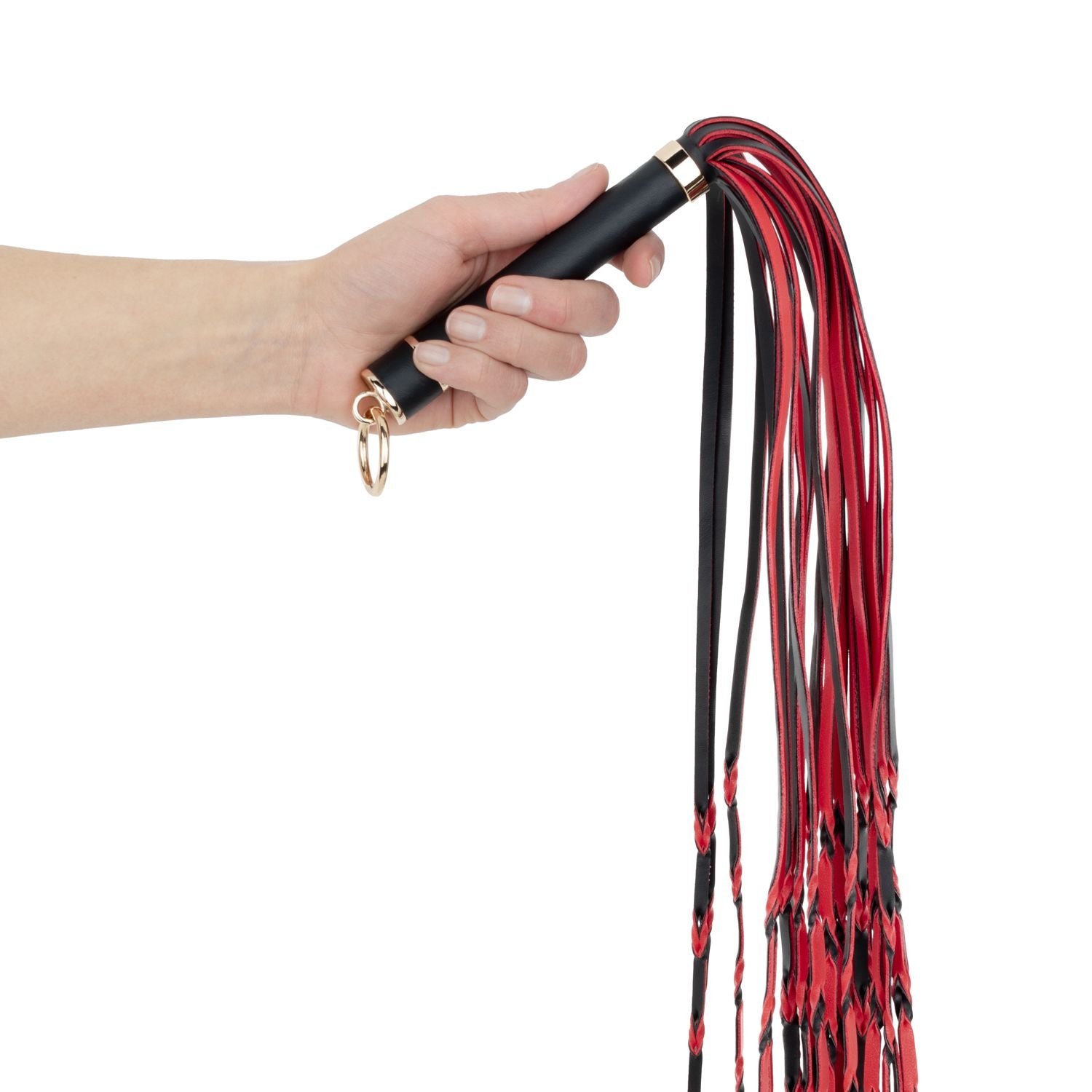 Easytoys Fetish - Flogger 64 cm - Rot und Schwarz
