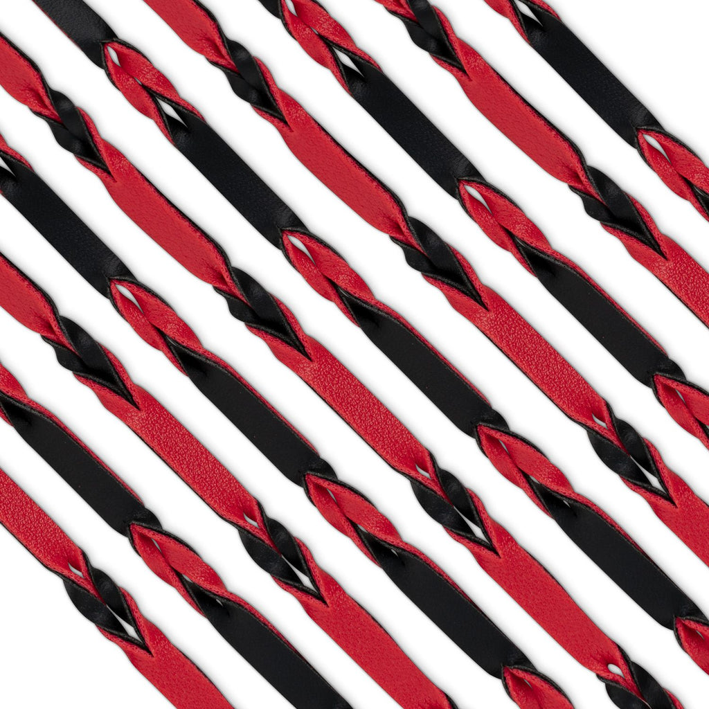 Easytoys Fetish - Flogger 64 cm - Rot und Schwarz