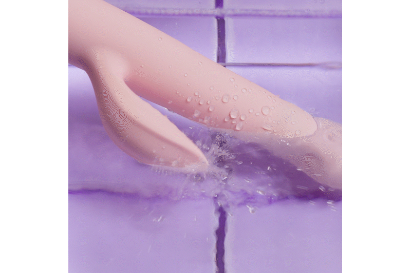 Good Vibes Only - Thrusting Vibrator mit Klitoris-Stimulator - Shai - Rosa