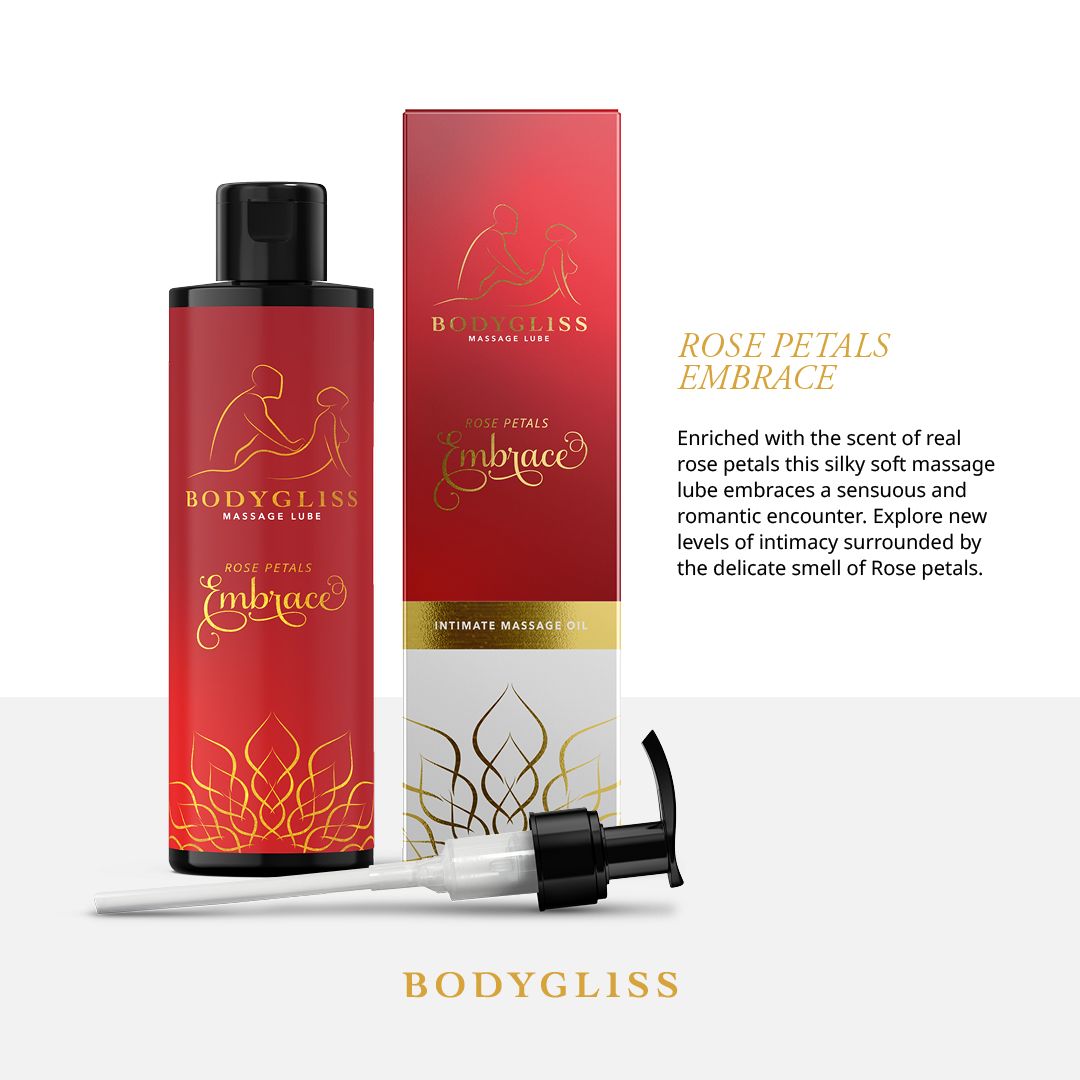 BodyGliss - Massageöl und Gleitmittel in 1 Rosenblüten -150 ml