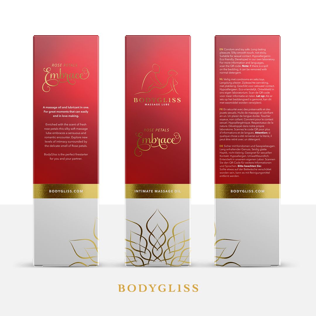 BodyGliss - Massageöl und Gleitmittel in 1 Rosenblüten -150 ml