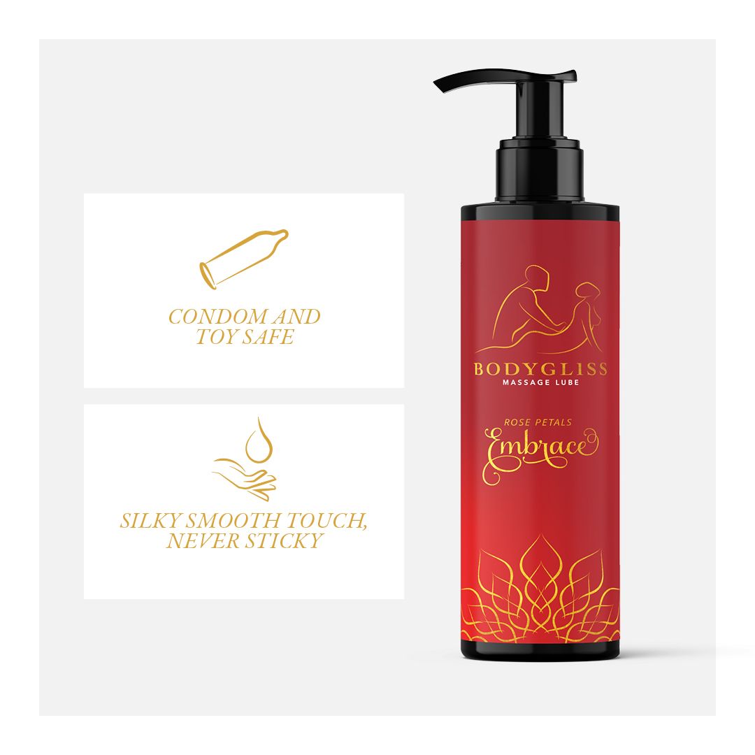 BodyGliss - Massageöl und Gleitmittel in 1 Rosenblüten -150 ml