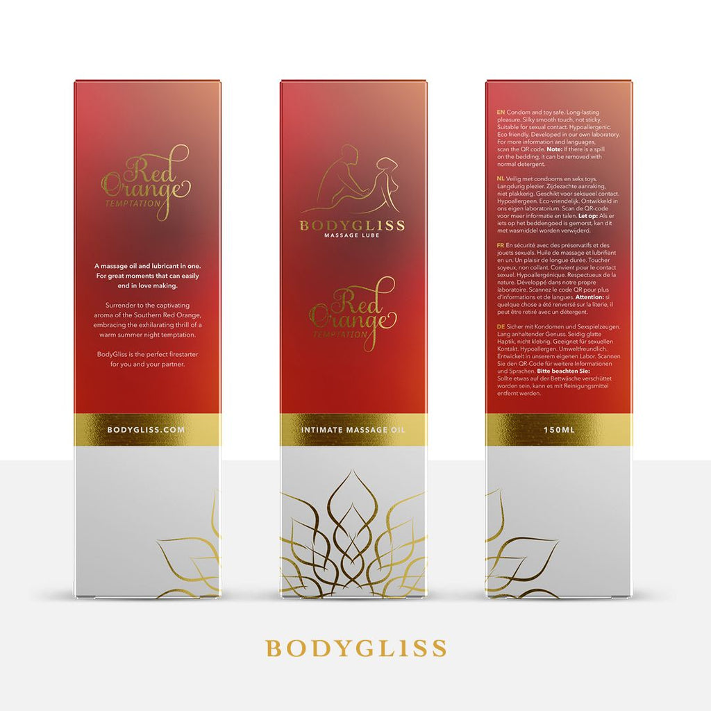 BodyGliss - Massageöl und Gleitmittel in 1 Blutorange - 150 ml