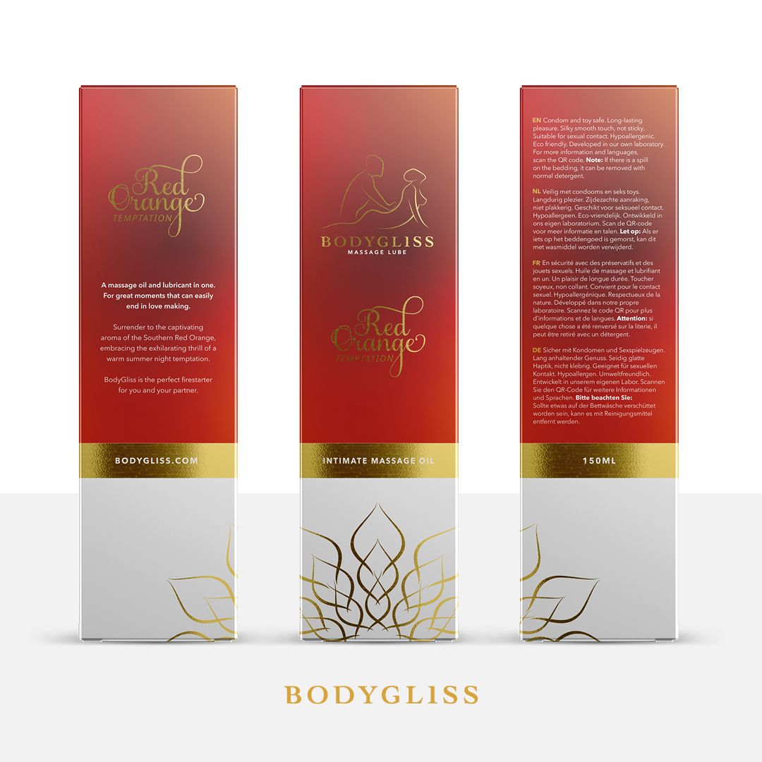 BodyGliss - Massageöl und Gleitmittel in 1 Blutorange - 150 ml