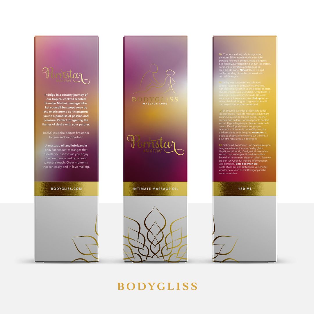 BodyGliss - Massageöl und Gleitmittel 2-in-1 Pornstar Martini - 150 ml