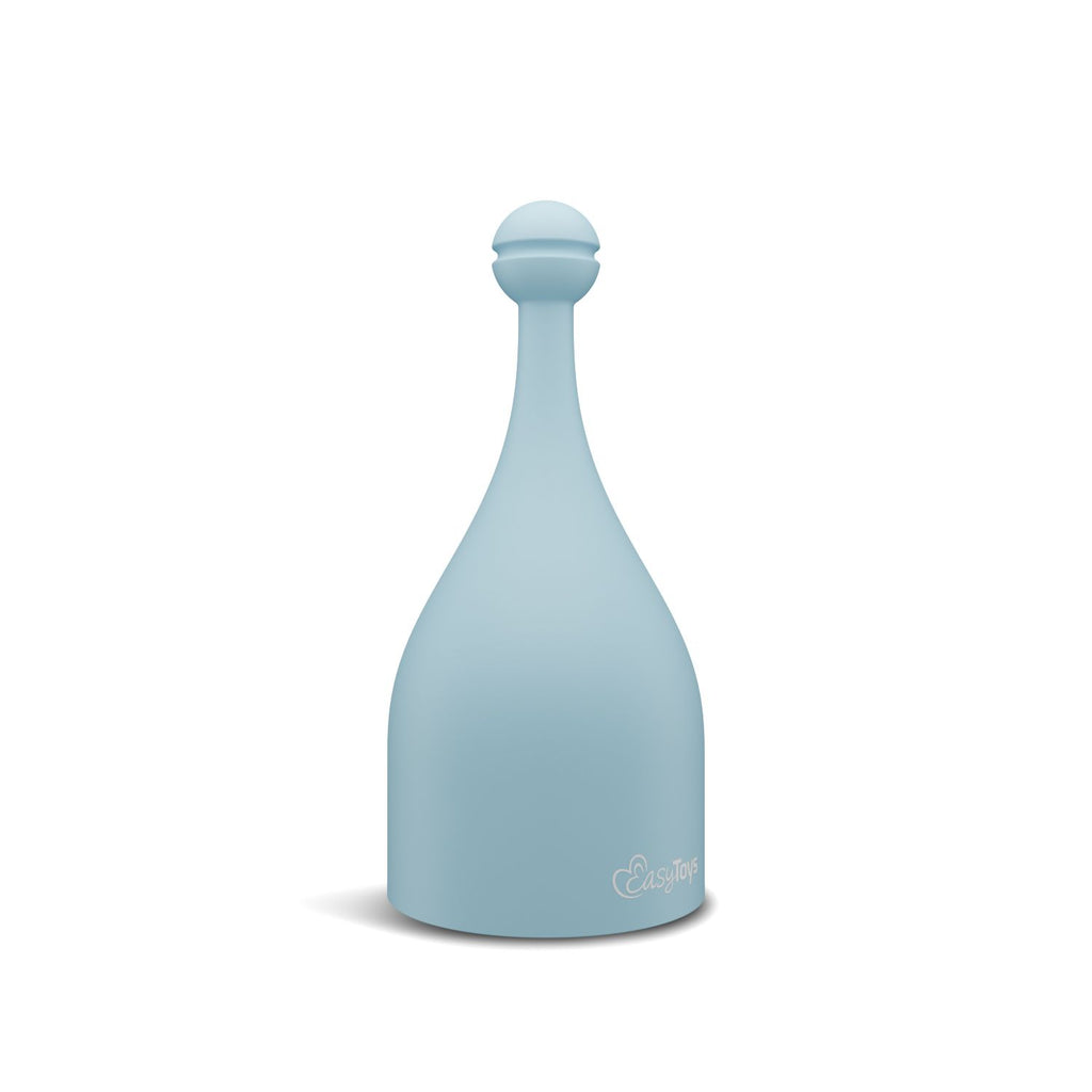 EasyToys - Mini Wand Vibrator - Blau mit 18 Stufen und 2 Aufsätzen