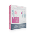EasyToys - Mini Wand Vibrator - Blau mit 18 Stufen und 2 Aufsätzen