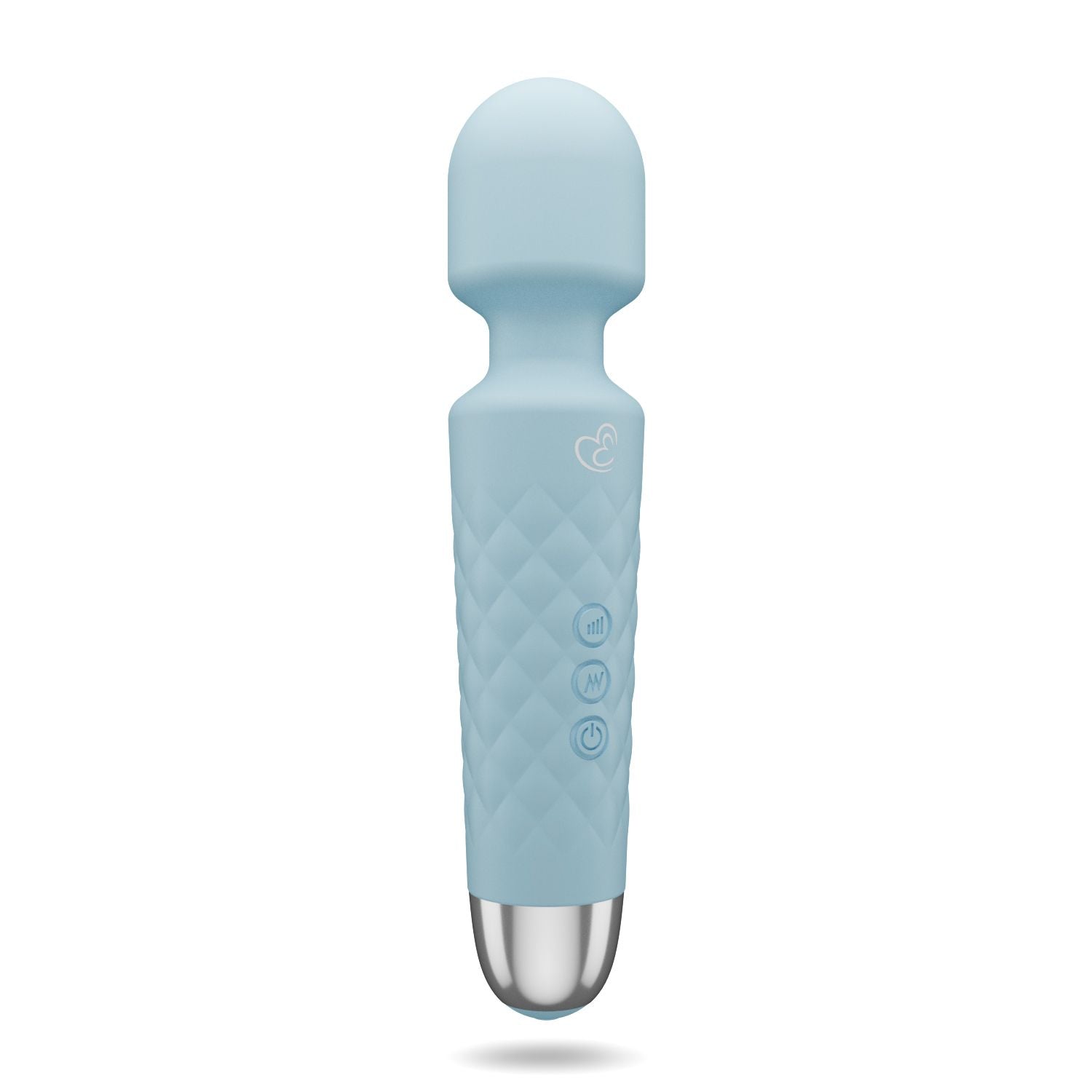 EasyToys - Mini Wand Vibrator - Blau mit 18 Stufen und 2 Aufsätzen